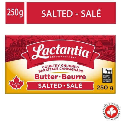 Lactantia Beurre salé. 250 g, 2,40 $/100g