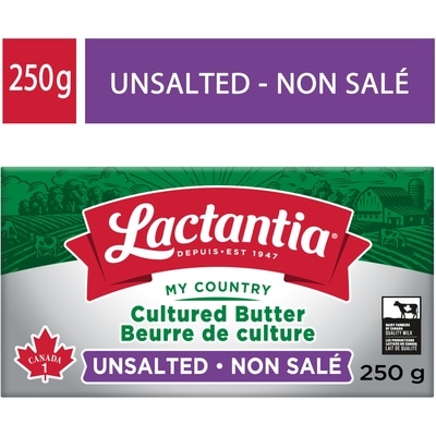Lactantia Beurre de culture non salé 250 g, 2,40 $/100g