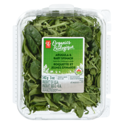 PC Biologique Mélange à salade roquette et jeunes épinards 142 g, 4,22 $/100g