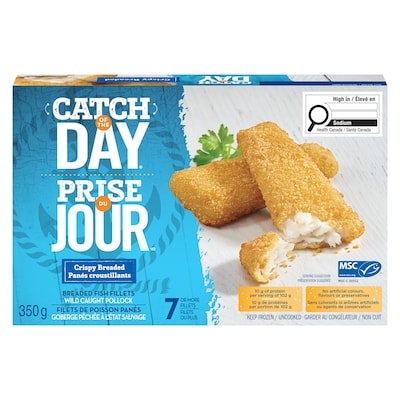 High Liner Crispy Breaded Pollock Fillets 350 g, $1.85/100g
