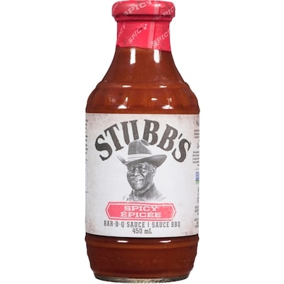 Stubb's BBQ Sauce, Spicy 450 ml, $1.11/100ml