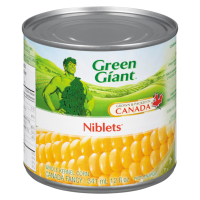 Green Giant Corn Niblets, Whole Kernel 341 ml, $0.44/100ml