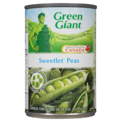 Géant Vert Pois Sucrelets 398 ml, 0,25 $/100ml