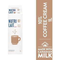 Nutrilait 10% Coffee Cream 1 l, $0.39/100ml