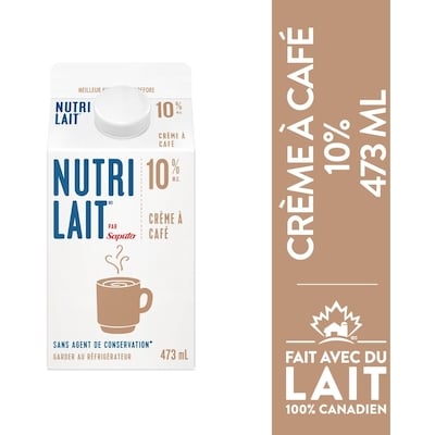 Nutrilait Crème à café 10 % 473 ml, 0,92 $/100ml