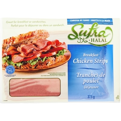 Sufra Tranches de poulet, déjeuner 375 g, 2,00 $/100g