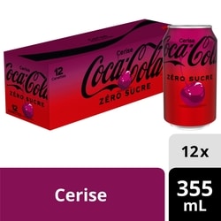 Coca-Cola Cola Cerise Zero Sucre Fridge Pack Cannettes 12x355.0 ml, 0,21 $/100ml