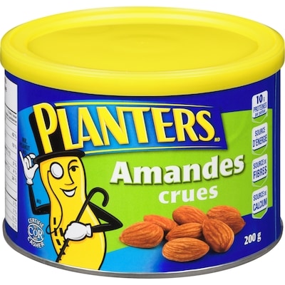 Planters Amandes Crues 200 g, 3,50 $/100g
