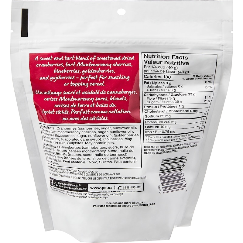 Berry Cherry Dried Fruit Blend