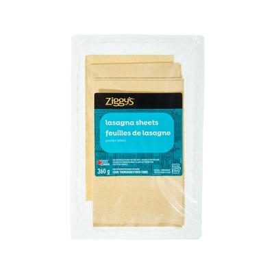 Ziggy's Lasagna Sheets Pasta 360 g, $1.47/100g