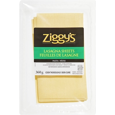 Ziggy’s Pâtes en feuilles de lasagne 360 g, 1,47 $/100g