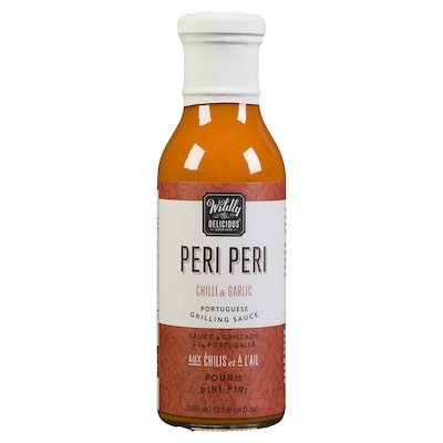 Wildly Delicious Sauce peri peri à l’ail 350 ml, 1,85 $/100ml