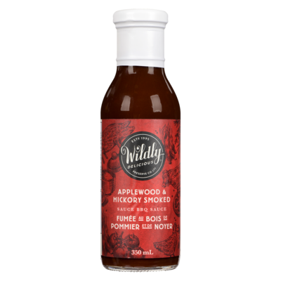 Wildly Delicious BBQ Sauce, Applewood 350 ml, $2.14/100ml