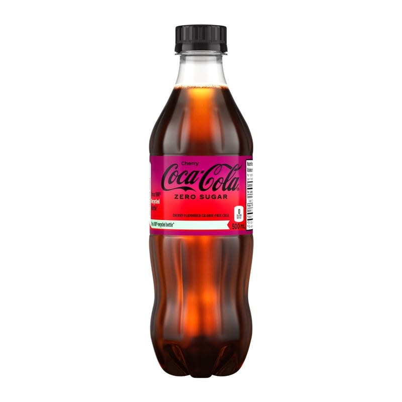 Coca-Cola Cola Cherry Zero Sugar Bottle - 500 ml | Loblaws
