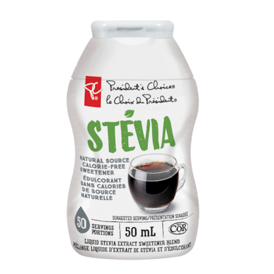 le Choix du Président Édulcorant Liquide sans Calorie Stevia de Source Naturelle 50 ml, 8,98 $/100ml