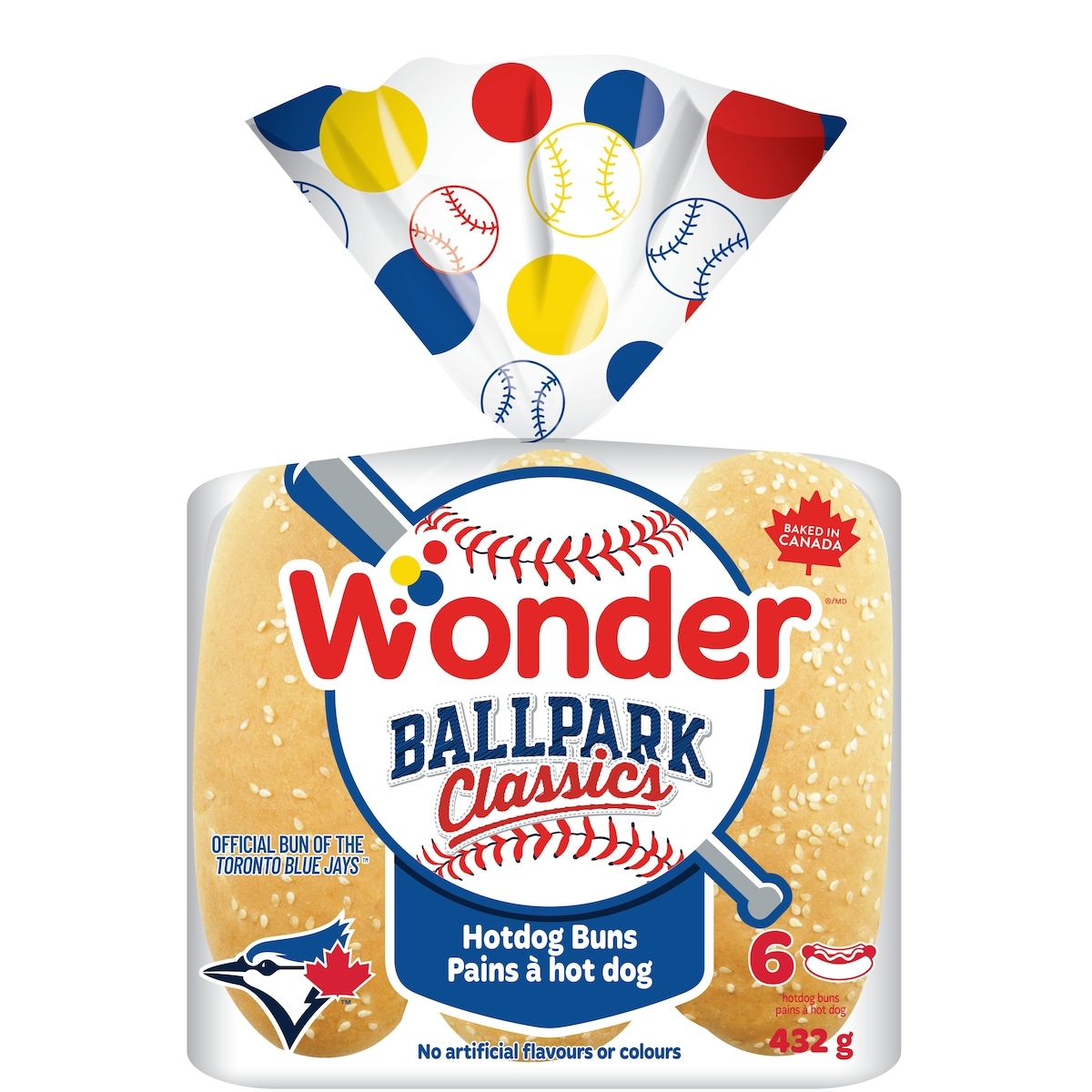 Wonder Ballpark Classics Hotdog Buns 6pk 432 g, $0.69/100g