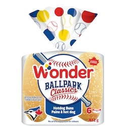 Wonder Ballpark Classics Hotdog Buns 6pk 432 g, $0.99/100g