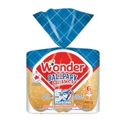 Wonder Ballpark Classics Hotdog Buns 6pk 432 g, $0.92/100g