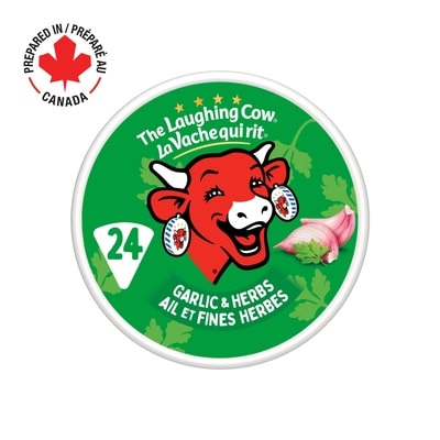 The Laughing Cow Garlic & Herbs Process Cheese Product 24 Portions Of 16.7 G (400 G) 400 g, $3.25/100g