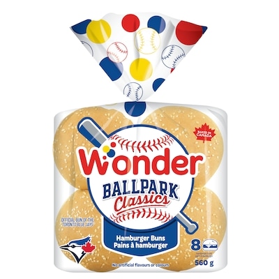 Wonder Ballpark Classics Hamburger Buns 8pk 560 g, $0.62/100g