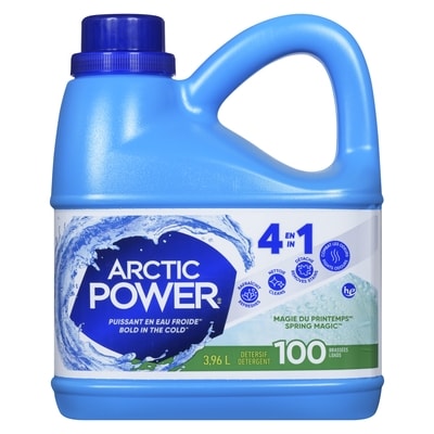 Arctic Power Liquid Laundry Detergent, Spring Magic, 100 Wash Loads 3.96 l, $0.25/100ml