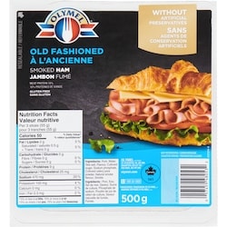 Olymel Jambon fumé à l'ancienne, format familial 500 g, 2,50 $/100g