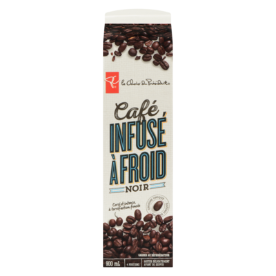 Café noir à torréfaction foncée infusé à froid