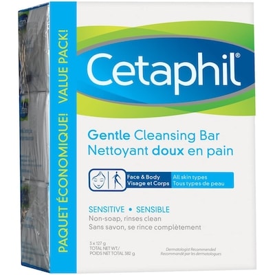 Cetaphil Pain de savon doux 381 g, 3,67 $/100g