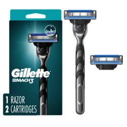 Shaving Razor for Men, 1 Razor Handle, 2 Blade Refills