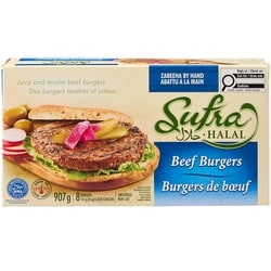 Sufra Halal Burgers de bœuf halal 907 g, 2,64 $/100g