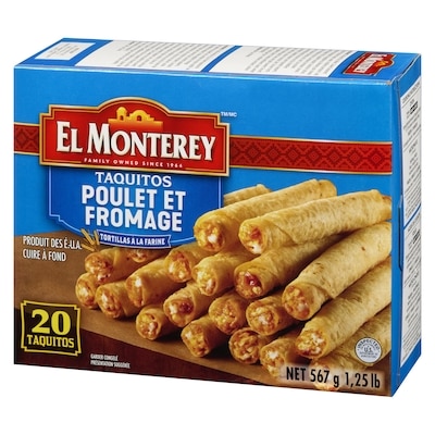 Taquitos au poulet et à la farine de fromage