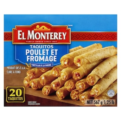 Taquitos au poulet et à la farine de fromage