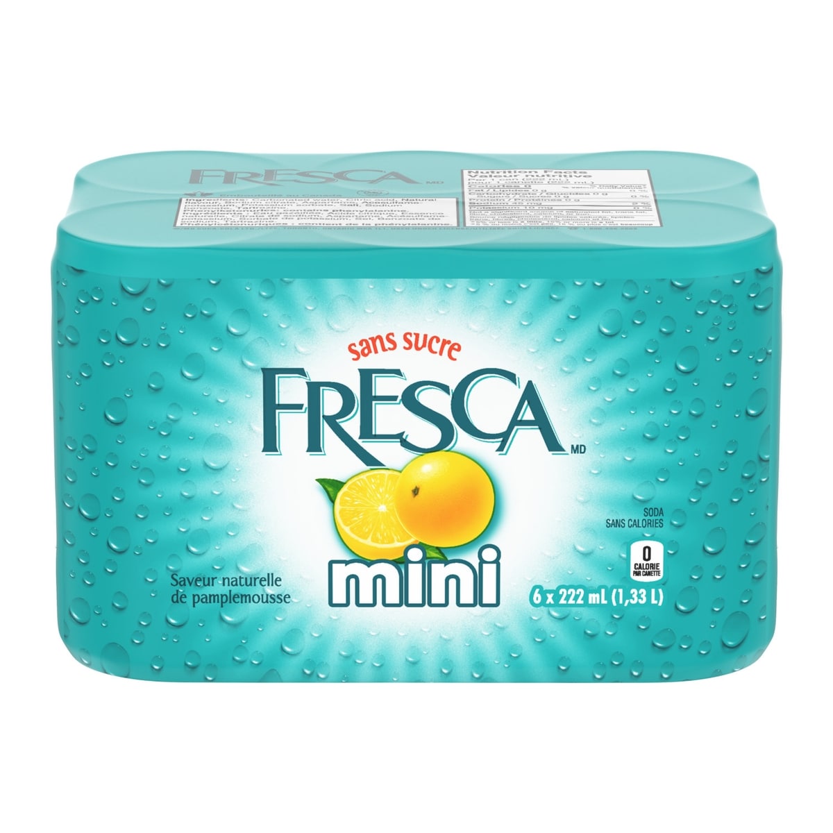 Fresca Cannette de 6x222.0 ml, 0,40 $/100ml