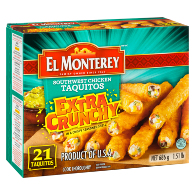 Extra Crunchy Southwest Chicken Taquitos
