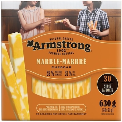 Bâtonnets de cheddar marbré