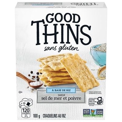 Christie Craquelins GOOD THINS Riz, sel et poivre 100 g, 5,49 $/100g