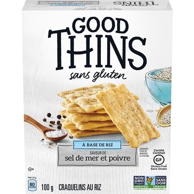 Christie Craquelins GOOD THINS Riz, sel et poivre 100 g, 4,99 $/100g