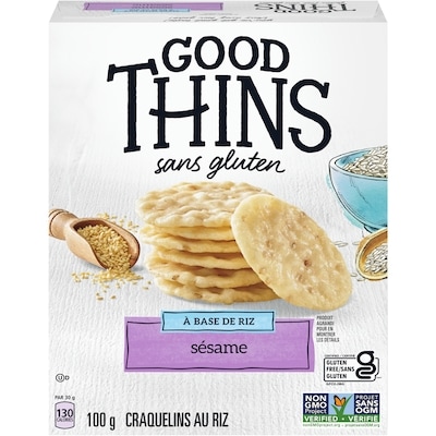 Christie Craquelins GOOD THINS Riz, sésame, saveur légère 100 g, 4,29 $/100g