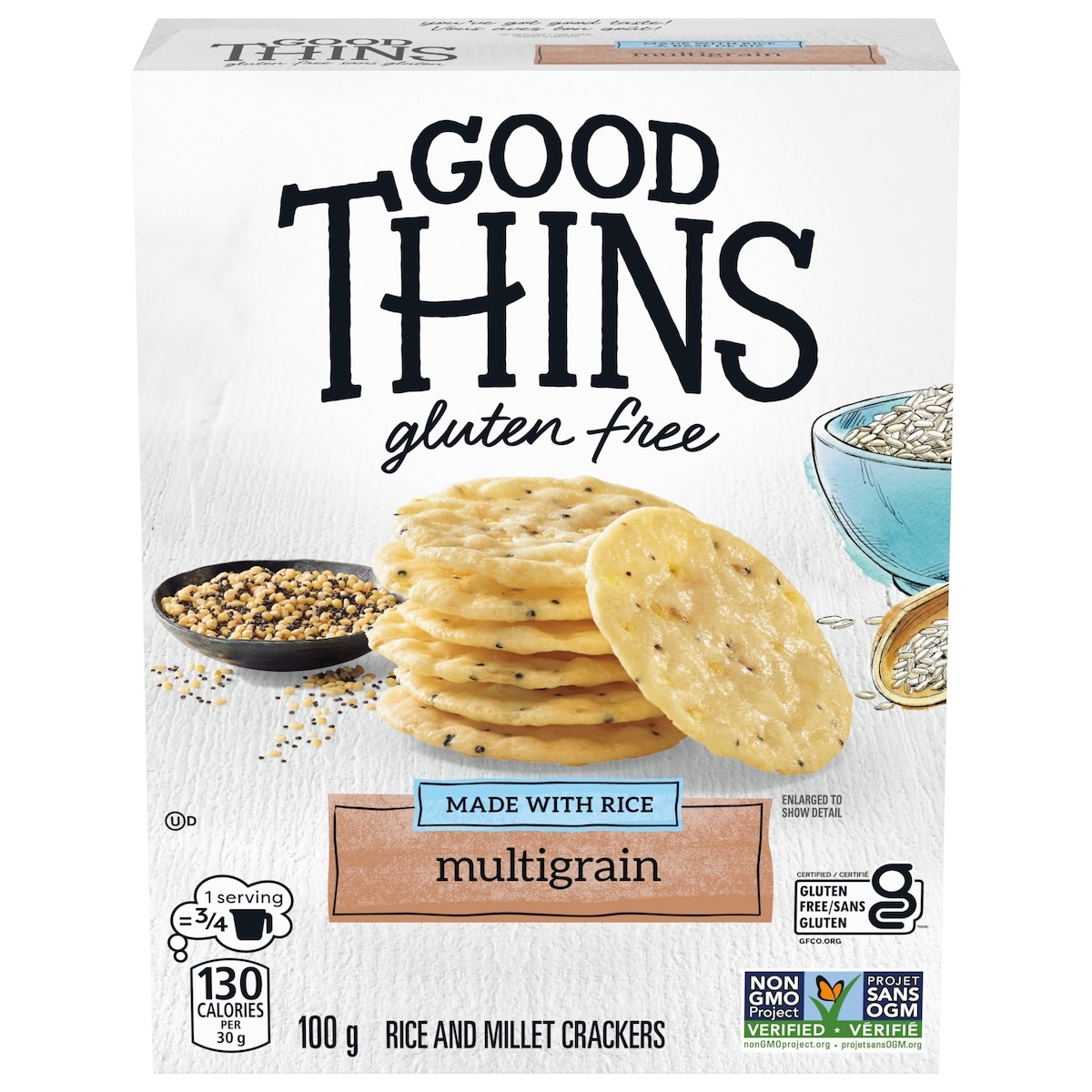 Good Thins Gluten-Free Rice Crackers Good Thins Multigrain