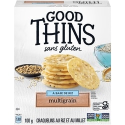 Christie Good Thins, Craquelins de riz multigrains sans gluten, saveur légère 100 g, 4,29 $/100g