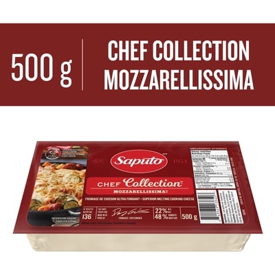 Saputo Chef Collection Mozzarellissima Pizza Mozzarella Cheese 500 g, $1.70/100g