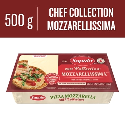Saputo Fromage Mozzarellissima pizza mozzarellissima Chef Collection 500 g, 1,40 $/100g