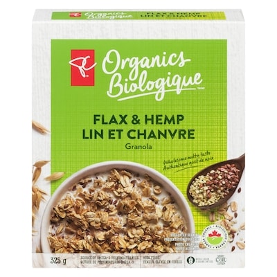 PC Biologique Granola Lin Et Chanvre 325 g, 1,69 $/100g