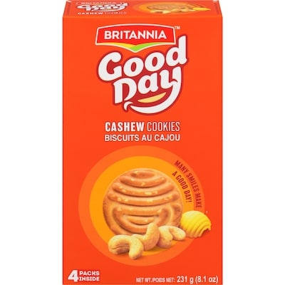 Britannia Good Day Cashew Cookies 231 g, $1.21/100g