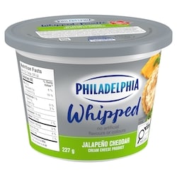 Philadelphia Whipped Jalapeno Cheddar Cream Cheese Product - 227 g