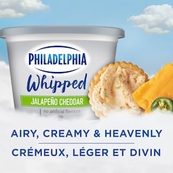 Philadelphia Whipped Jalapeno Cheddar Cream Cheese Product - 227 g