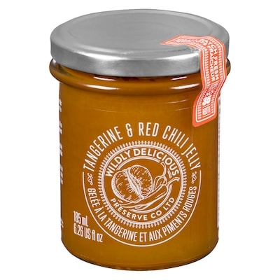 Wildly Delicious Preserve Co Ltd Gelée à la Tangerine et aux Piments Rouges 185 ml, 4,32 $/100ml