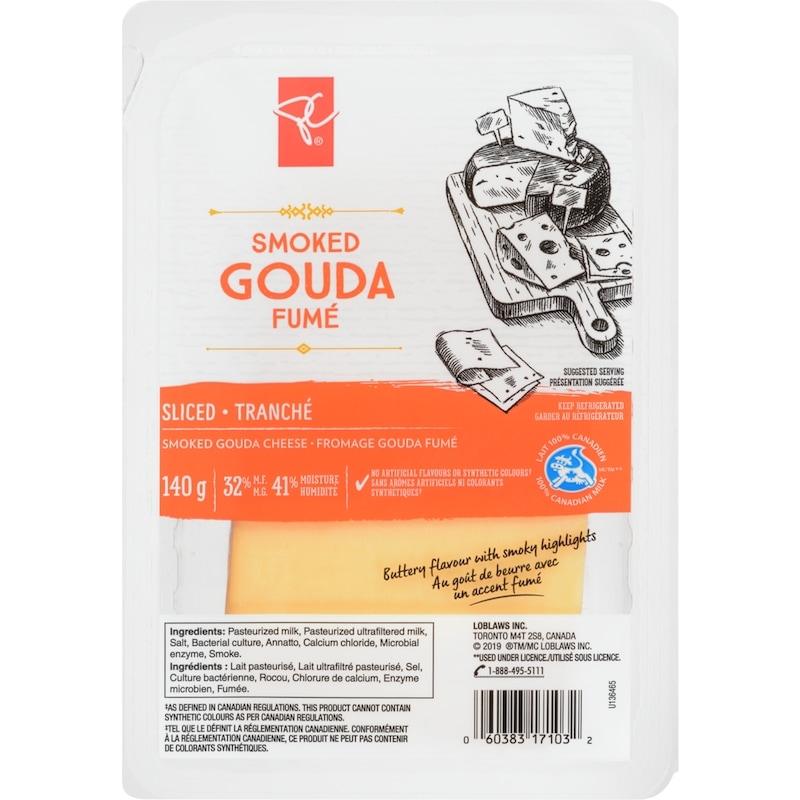 Sliced Smoked Gouda Cheese