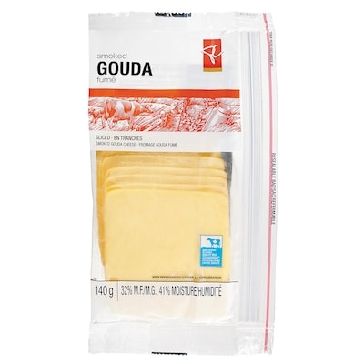 le Choix du Président Fromage Gouda Fumé En Tranches 140 g, 5,36 $/100g