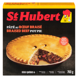 St Hubert Braised Beef Pie 760 g, $1.45/100g